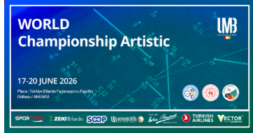 Turnajový plakát UMB – World Championship Artistic, Ankara 17.–20. června 2026