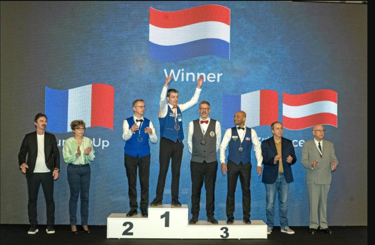 Vyhlášení medailistů ME v kádru 47/2, Antalya 2026