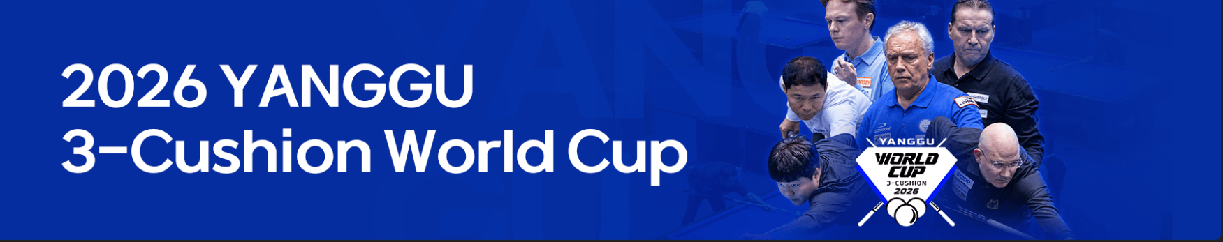 Banner 2026 Yanggu 3-Cushion World Cup